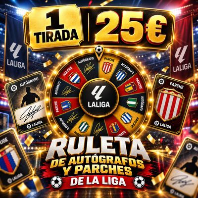 1 Tirada Ruleta Autos y Parches de La Liga